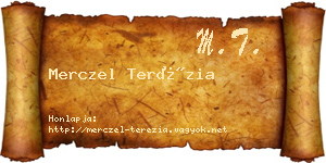 Merczel Terézia névjegykártya