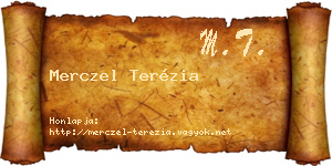 Merczel Terézia névjegykártya