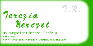 terezia merczel business card