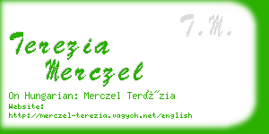 terezia merczel business card